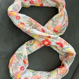 Floral Infinity Scarf - Multicolor